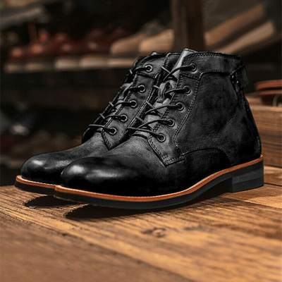 Klasyczne Botki Retro Hugh | Sznurowane, Vintage