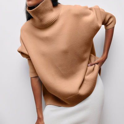 Damski Sweter Zimowy | Elegancki Z Warkoczowym Detalem