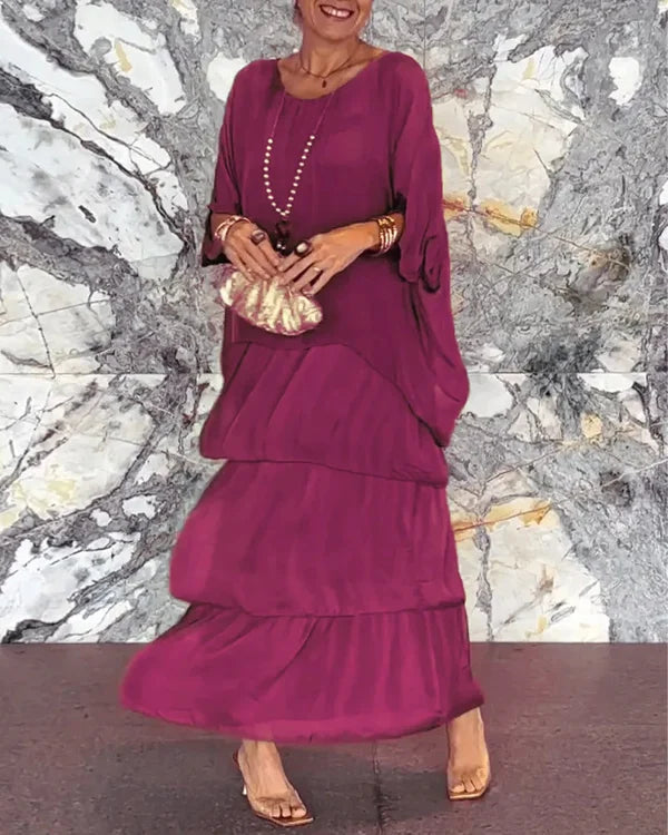 Elegancka Sukienka z Chiffonu – Lekka i Delikatna