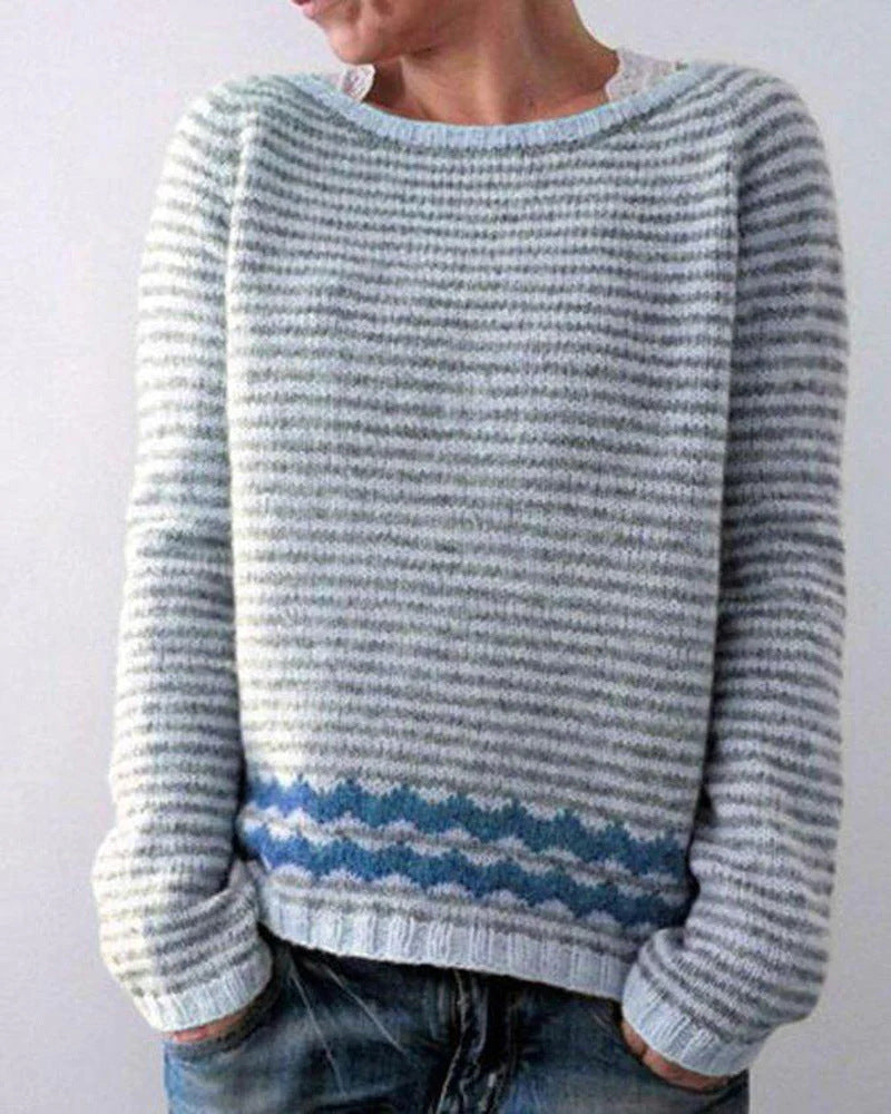 Damski Sweter Komfortowy | Elegancki Look Retro