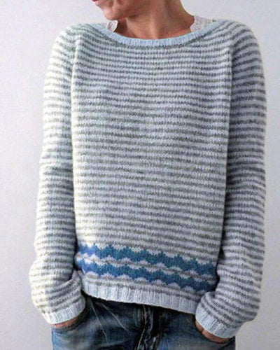 Damski Sweter Komfortowy | Elegancki Look Retro