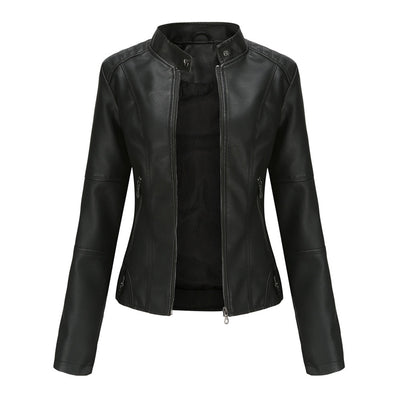Skórzana Kurtka Elegancka | Klasyczny I Stylowy Look