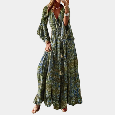 Sukienka Maxi W Stylu Boho – Stylowa Kreacja Na Wesele I Bankiety