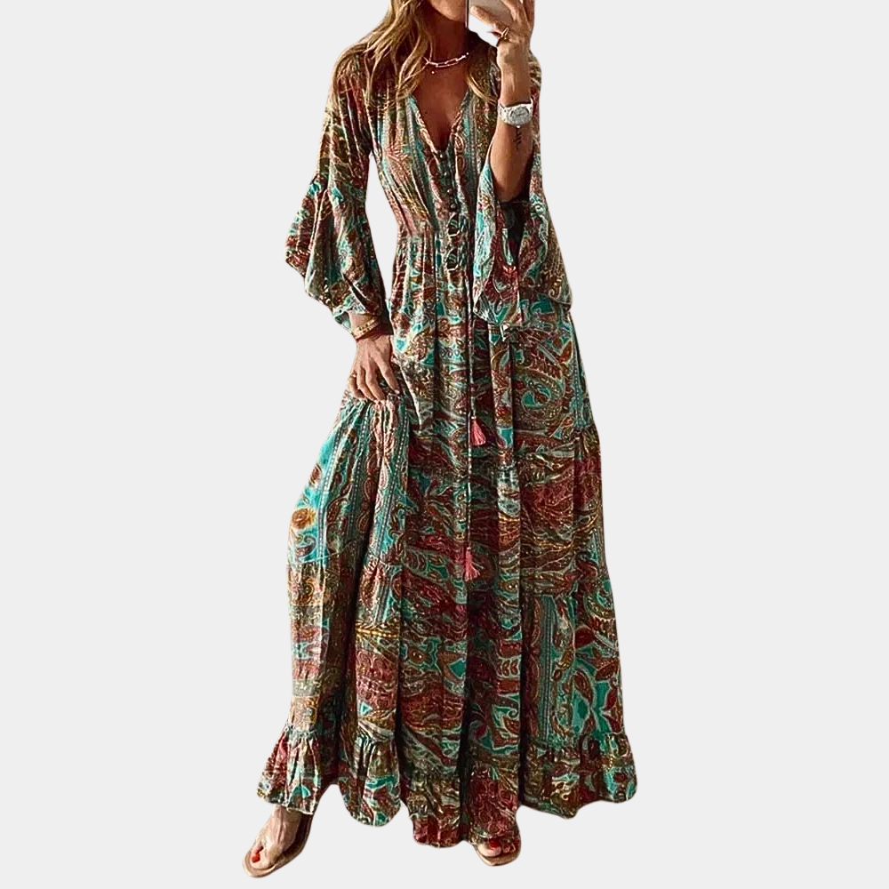 Sukienka Maxi W Stylu Boho – Stylowa Kreacja Na Wesele I Bankiety