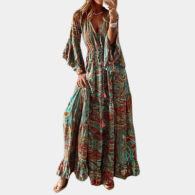 Sukienka Maxi W Stylu Boho – Stylowa Kreacja Na Wesele I Bankiety