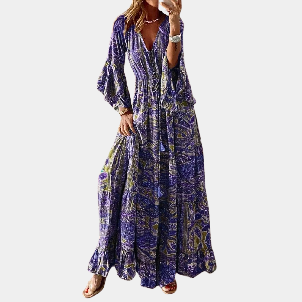 Sukienka Maxi W Stylu Boho – Stylowa Kreacja Na Wesele I Bankiety
