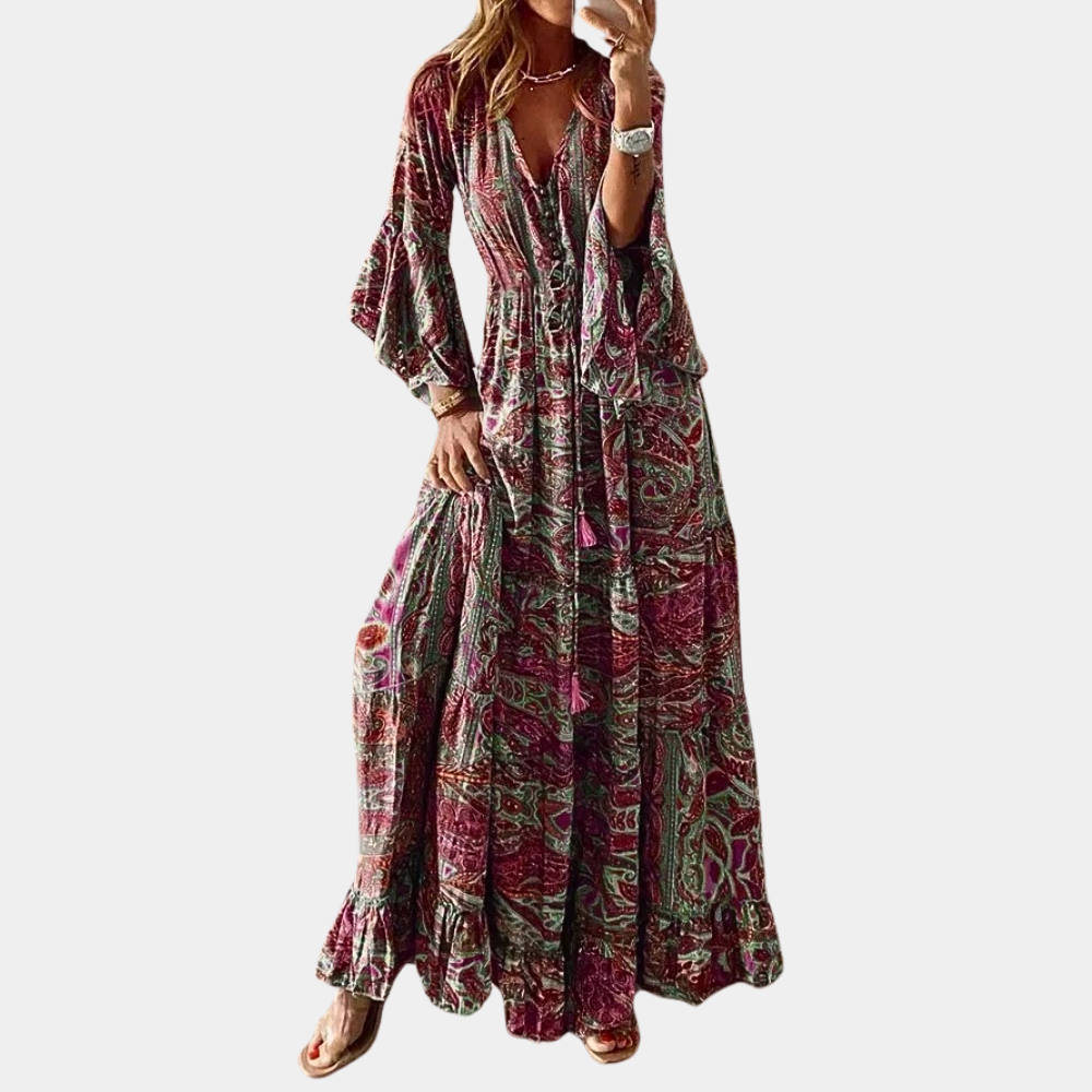 Sukienka Maxi W Stylu Boho – Stylowa Kreacja Na Wesele I Bankiety