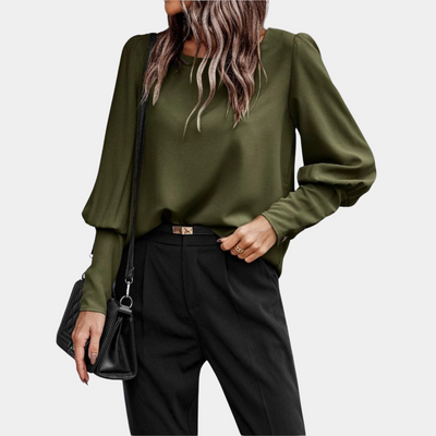 Bluzka Elegancka | Długi Rękaw I Klasyczny Look