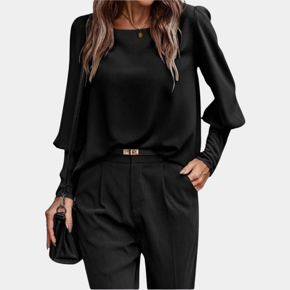 Bluzka Elegancka | Długi Rękaw I Klasyczny Look