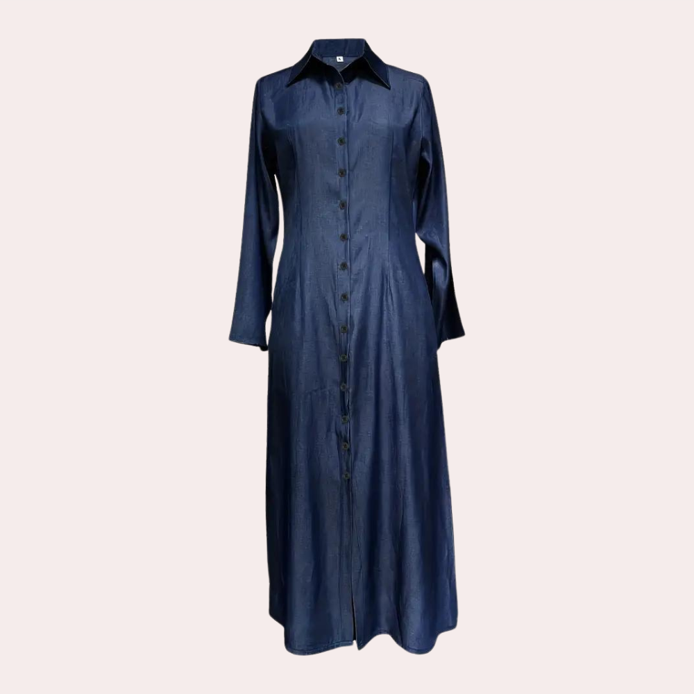 Elegancka Sukienka Koszulowa Maxi | Ponadczasowy Styl