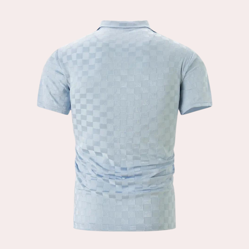 Męskie polo z krótkim rękawem w stylowym kroju