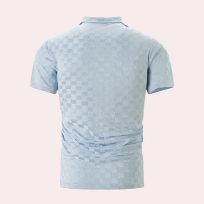 Męskie polo z krótkim rękawem w stylowym kroju
