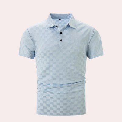 Męskie polo z krótkim rękawem w stylowym kroju
