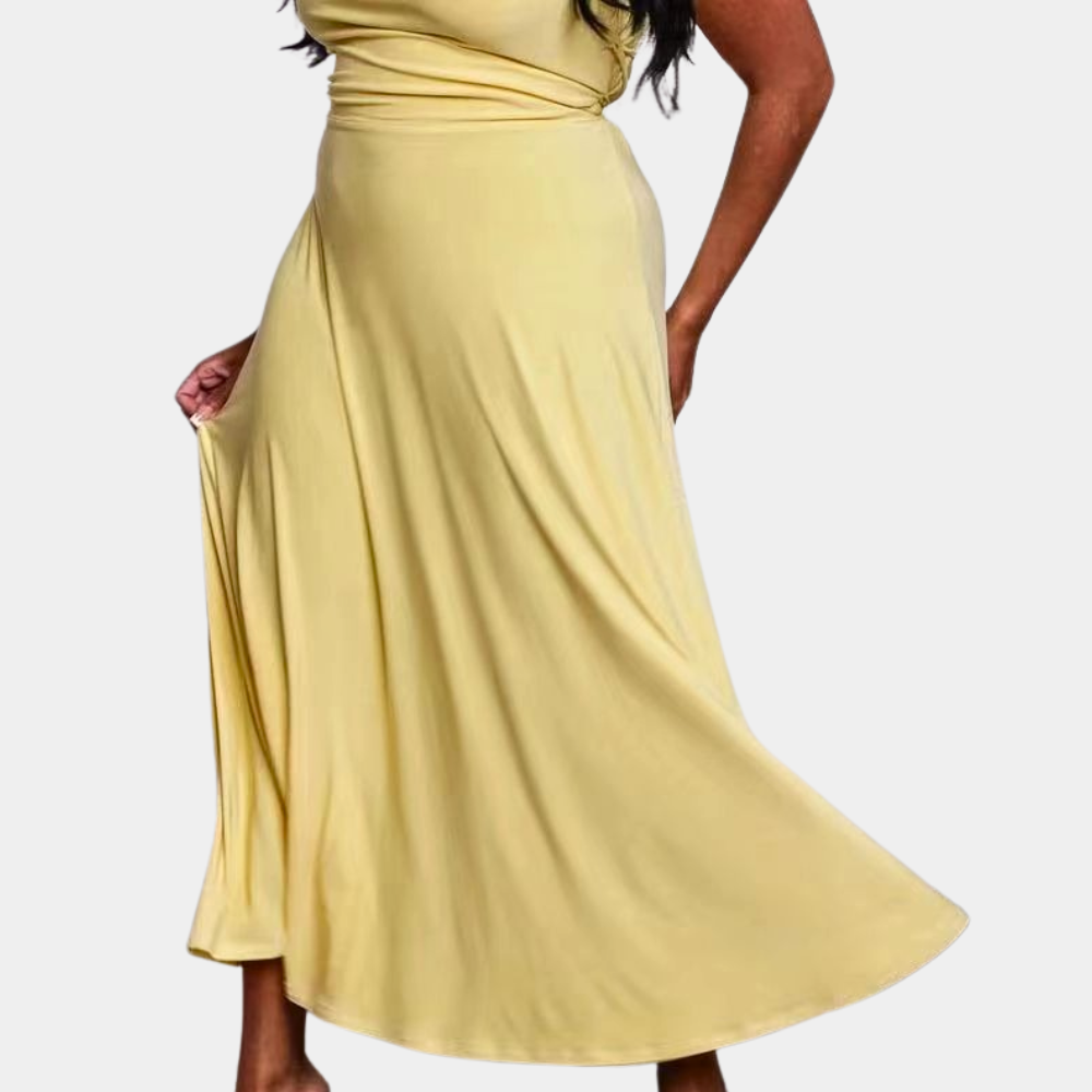 Elegancka maxi sukienka podkreślająca kobiecy styl