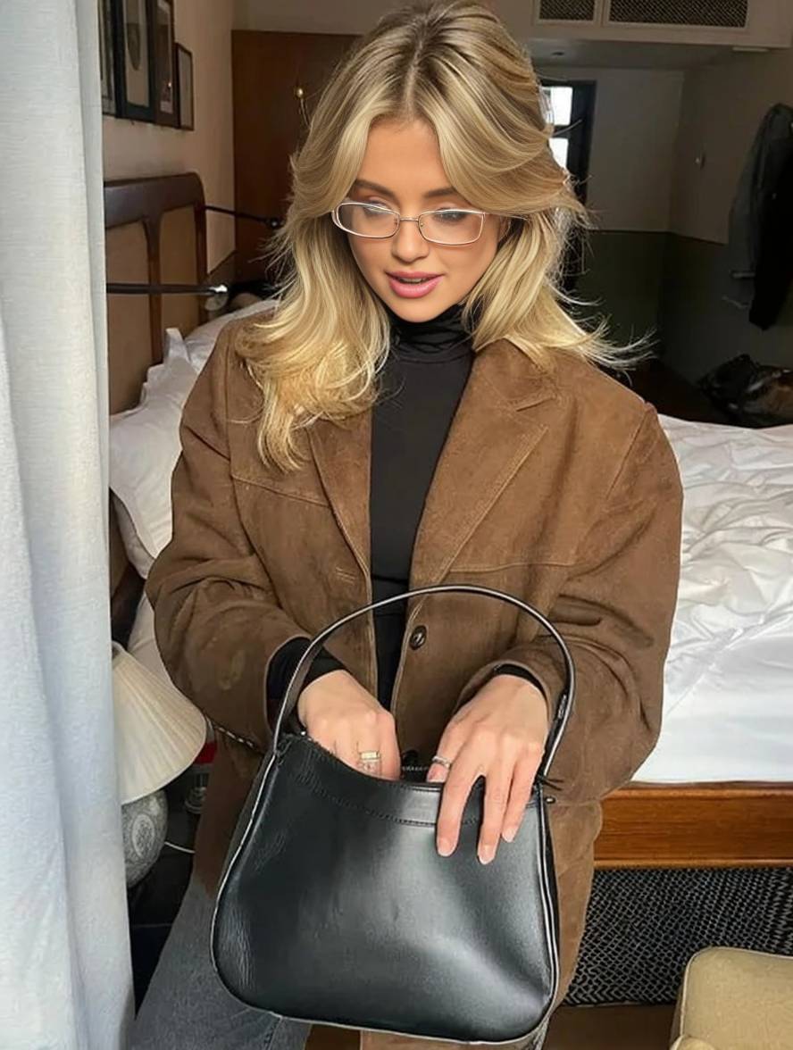 Casualowy Kardigan w Stylu Vintage Z Kieszeniami