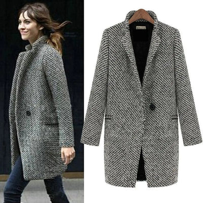 Długi Płaszcz Stylowy | Subtelny Ciepły Look Na Codzień
