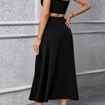 Modna Spódnica Maxi - Casualowy Styl I Ponadczasowy Look