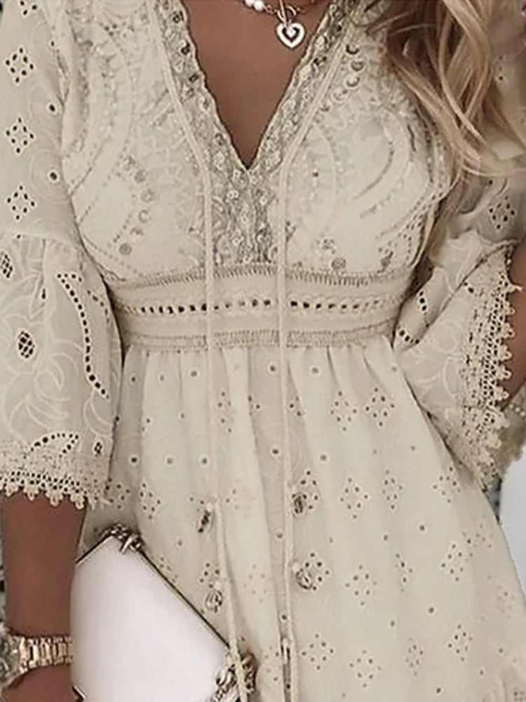 Élise Koronkowa Sukienka – Letnia Boho Elegancja