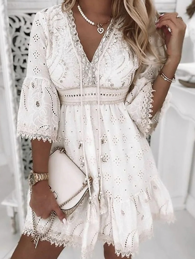 Élise Koronkowa Sukienka – Letnia Boho Elegancja