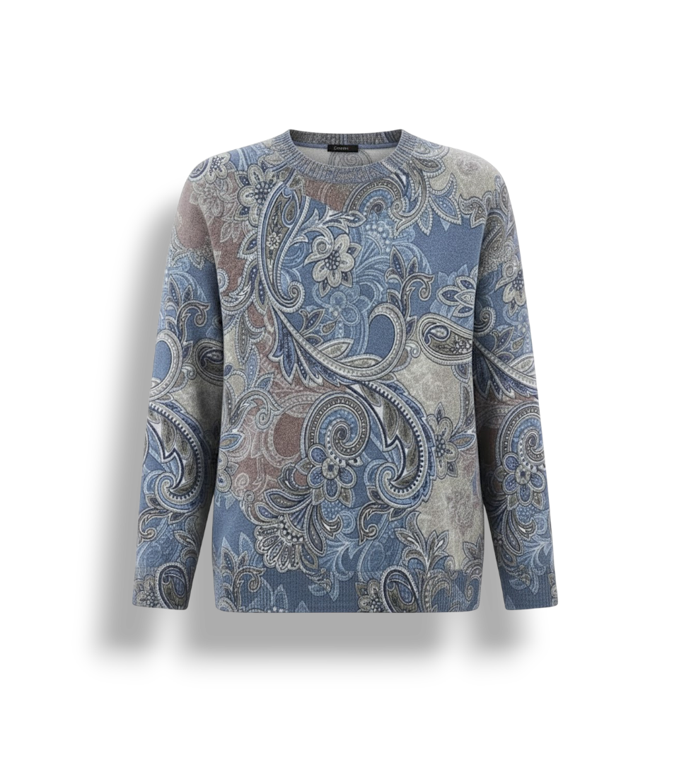 Bluza w Kwiatowy Wzór – Przytulna Odzież Zimowa