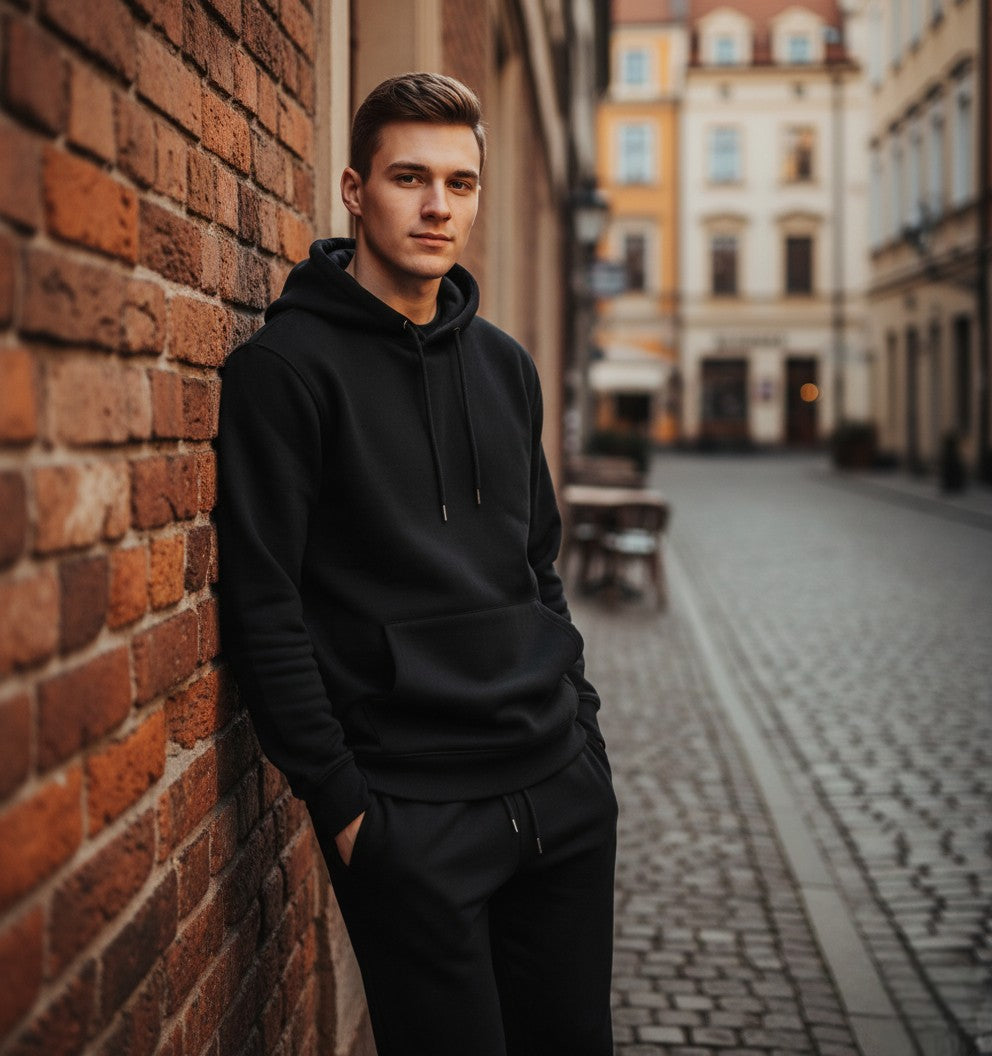 Dwuczęściowy Zimowy Komplet z Kapturem – Styl Casual