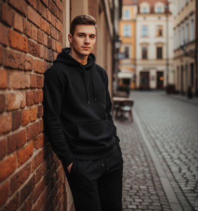 Dwuczęściowy Zimowy Komplet z Kapturem – Styl Casual