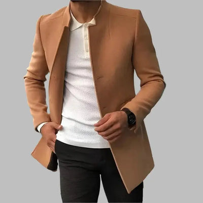 Minimalistyczny Zimowy Kardigan – W Jednolitym Kolorze