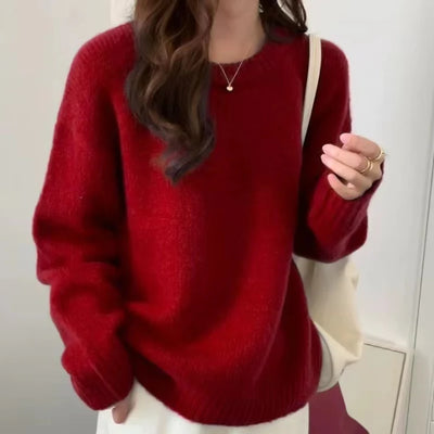 Luźny Dziany Sweter – Codzienne Stylizacje