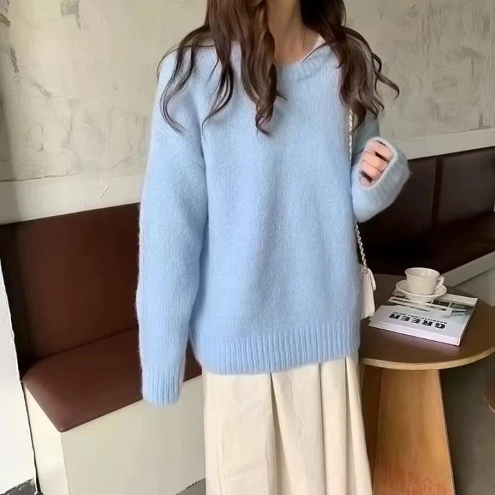 Luźny Dziany Sweter – Codzienne Stylizacje