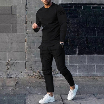 Zestaw Sportowy – Dres z Bluzą z Długim Rękawem i Spodniami do Joggingu