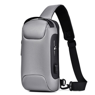 Antykradzieżowy Plecak Na Ramię z Portem USB do Ładowania