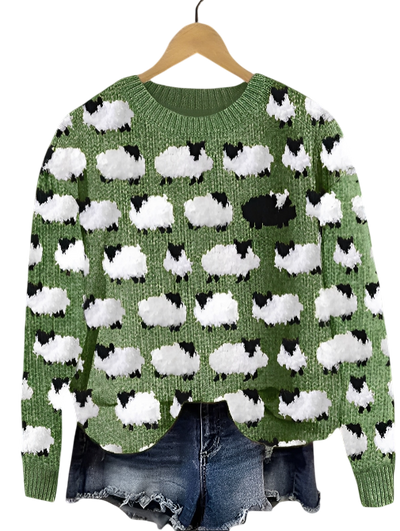 Sweter w Stylu Vintage – Klasyczny Krój