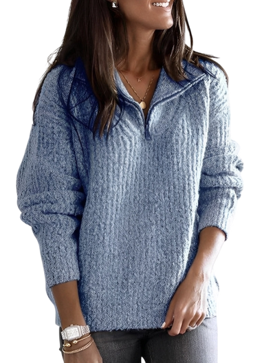 Sweter Vintage Z Zamkiem - Zimowa Bluza