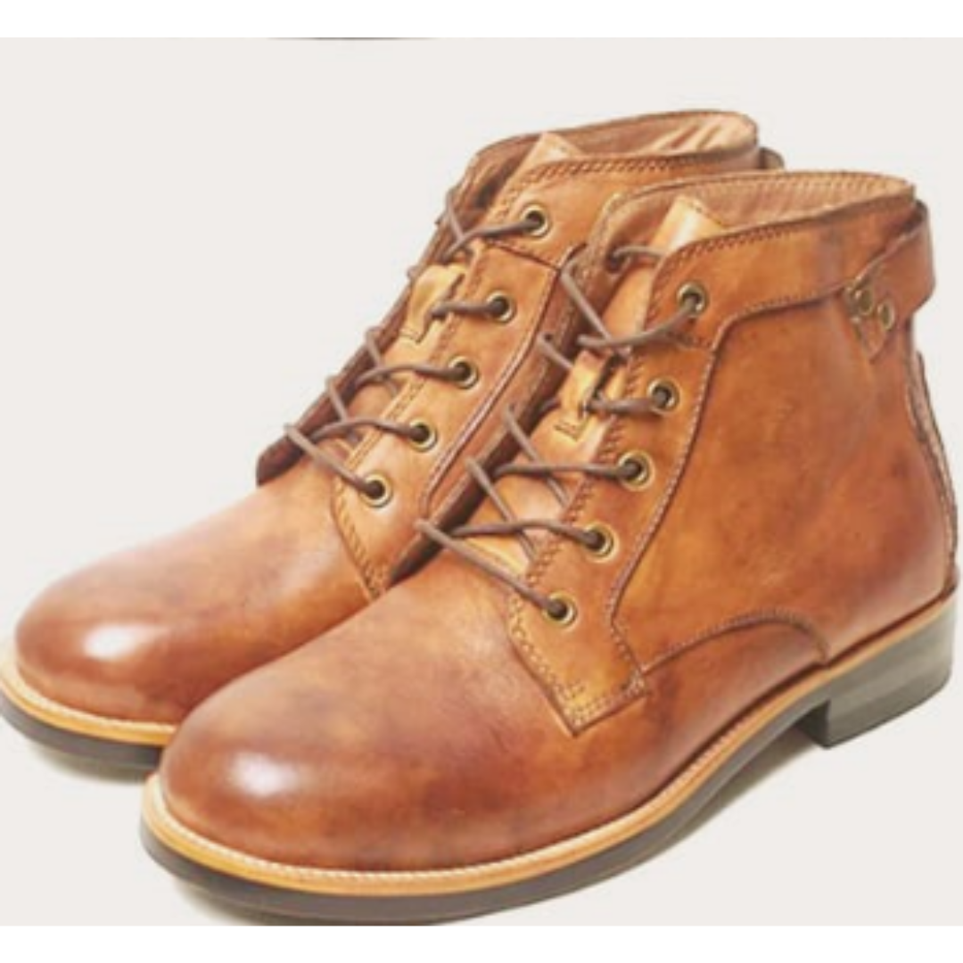 Klasyczne Botki Retro Hugh | Sznurowane, Vintage