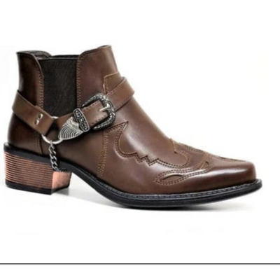 Wygodne Botki Kowbojskie | Ankle High