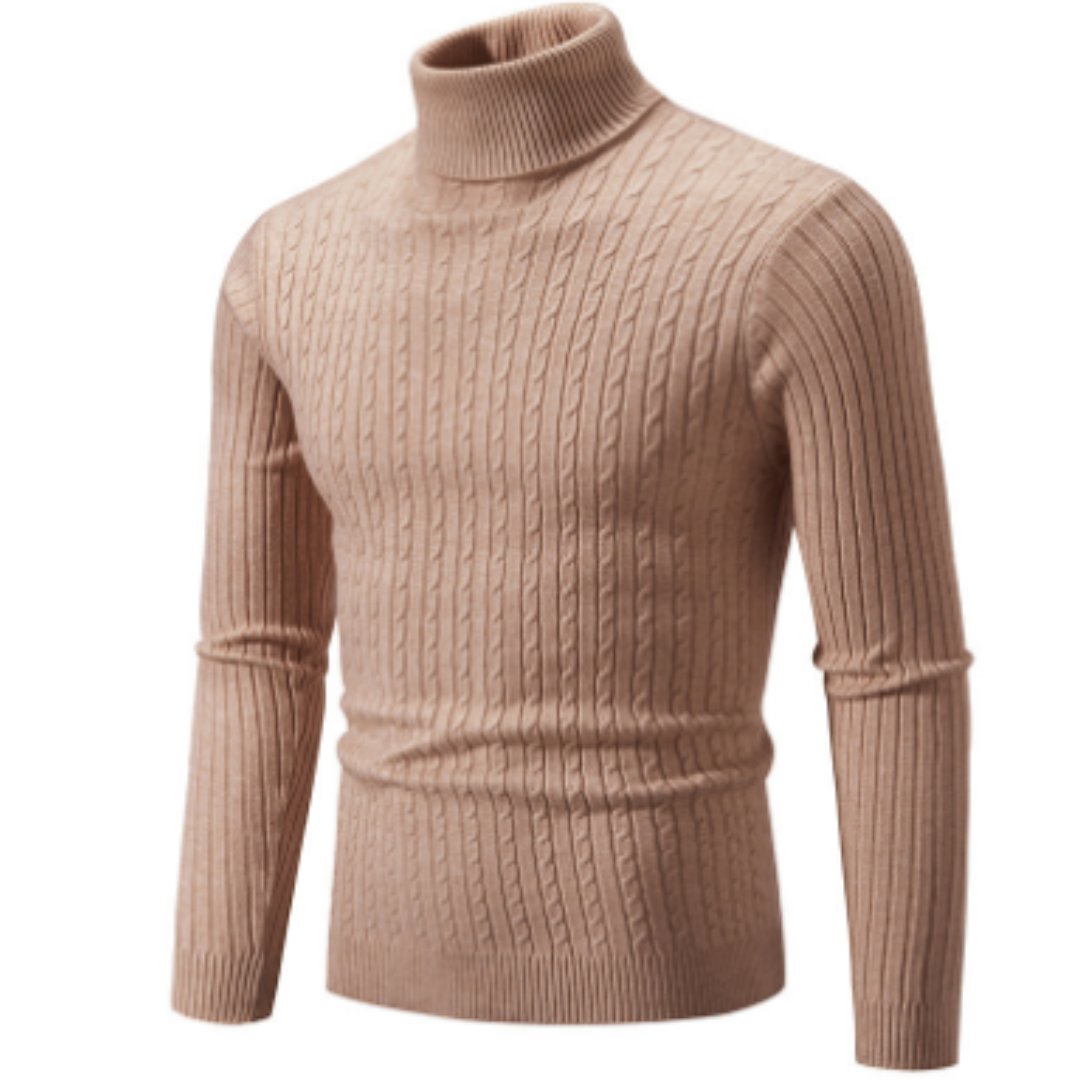 Męski Sweter Golf Zimowy | Ciepły I Modny