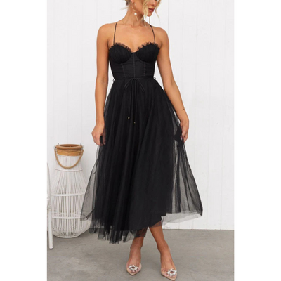 Modna Sukienka Maxi Z Spaghetti Ramiączkami | Elegancja I Komfort