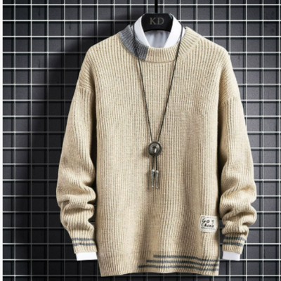 Sweter w Kolorowe Bloki – Dzianinowy Pulower na Jesień i Zimę