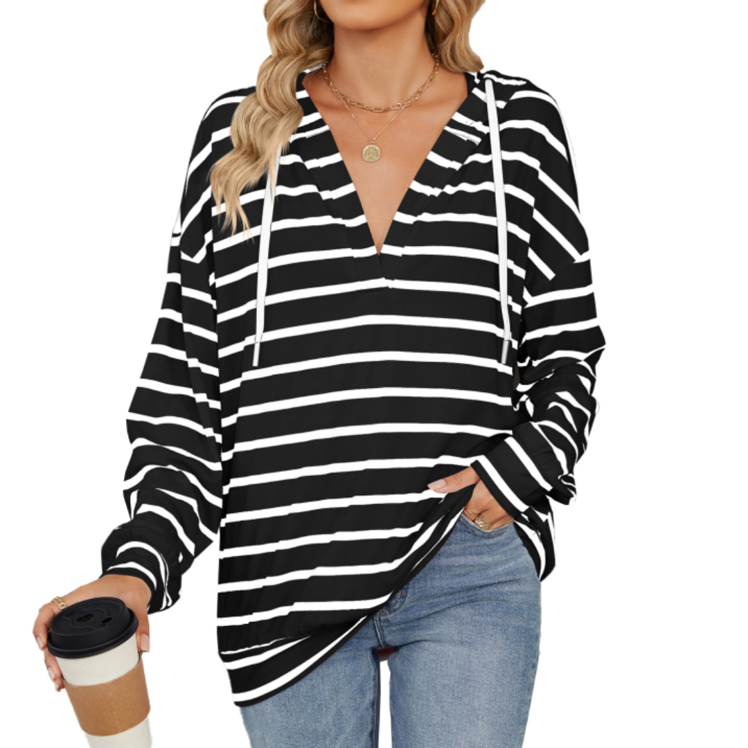 Elegancka Bluza z Kapturem