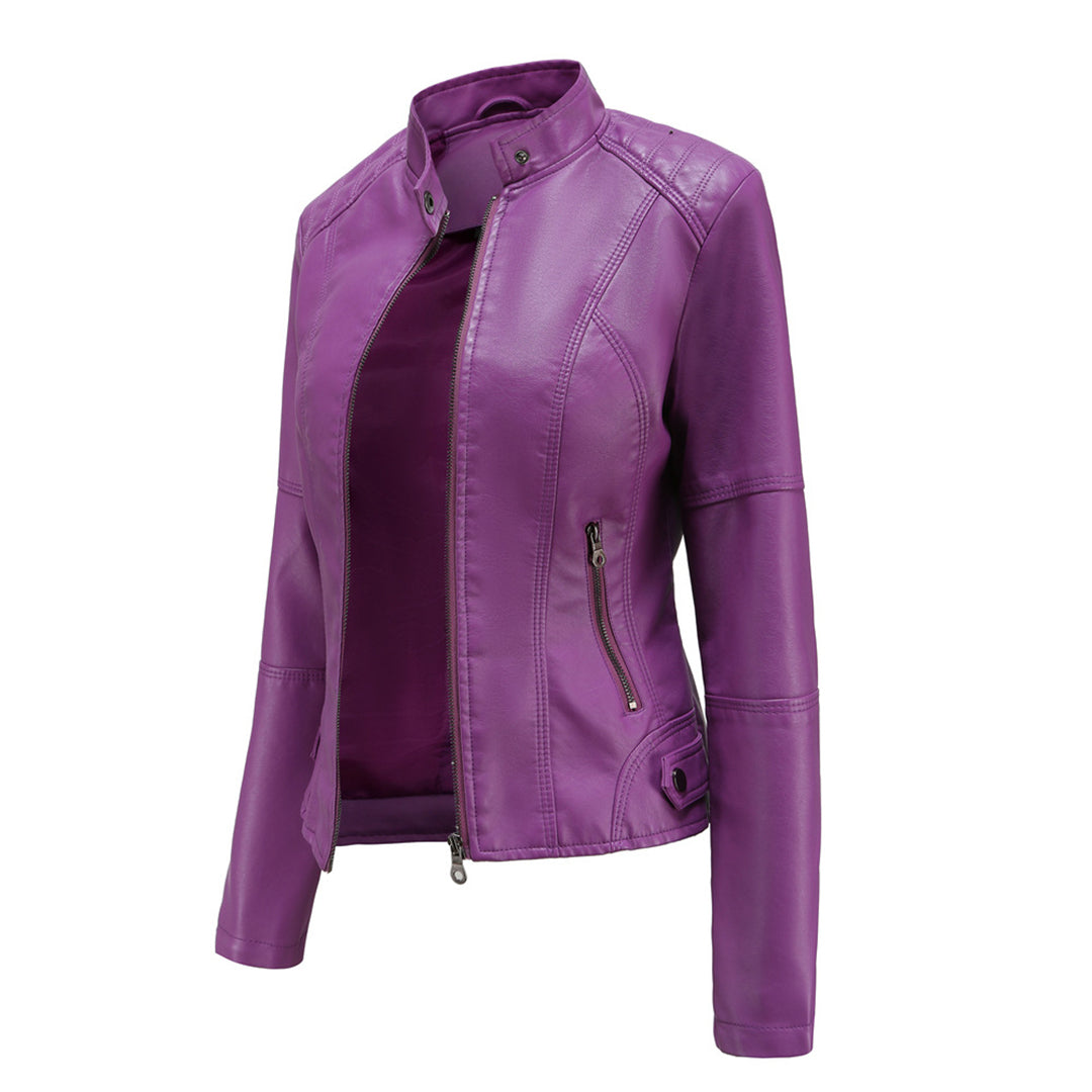 Skórzana Kurtka Elegancka | Klasyczny I Stylowy Look