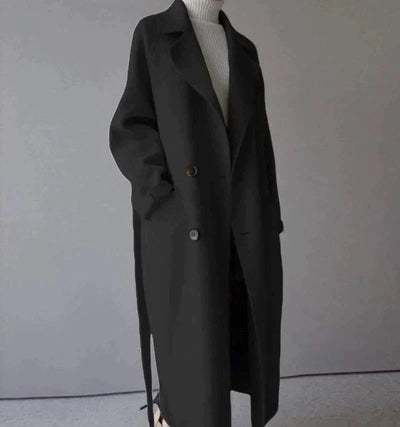 Stylowy Długi Płaszcz | Komfort I Minimalistyczny Look