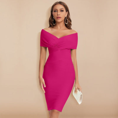 Elegancka Sukienka Party Z Luźnym Krojem
