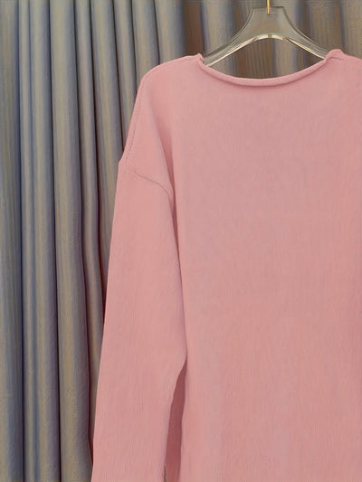 Sweter Oversize Z Eleganckim Dekoltem V