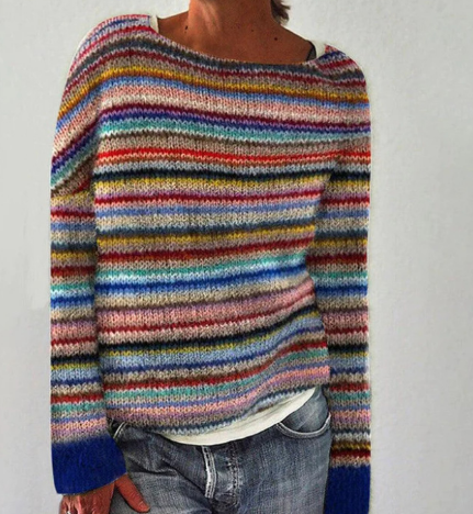 Stylowy Ciepły Sweter Dzianinowy | Jesienny Look