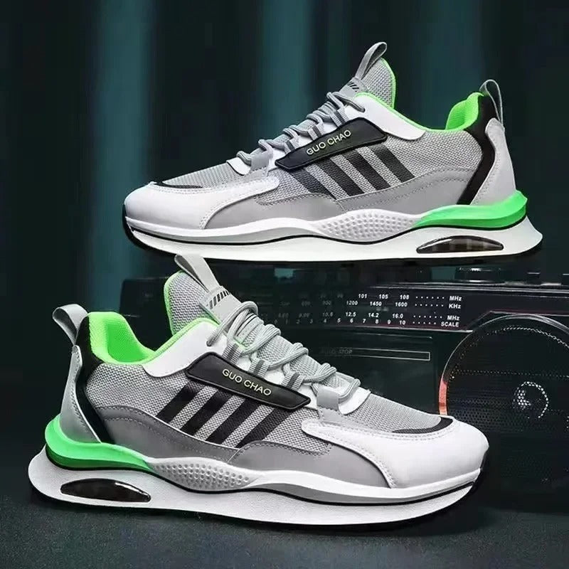 Lekkie Sznurowane Buty Sportowe