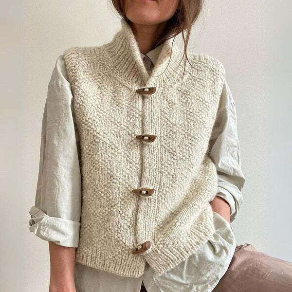 Kardigan ze Stójką – Minimalistyczny Zimowy Styl
