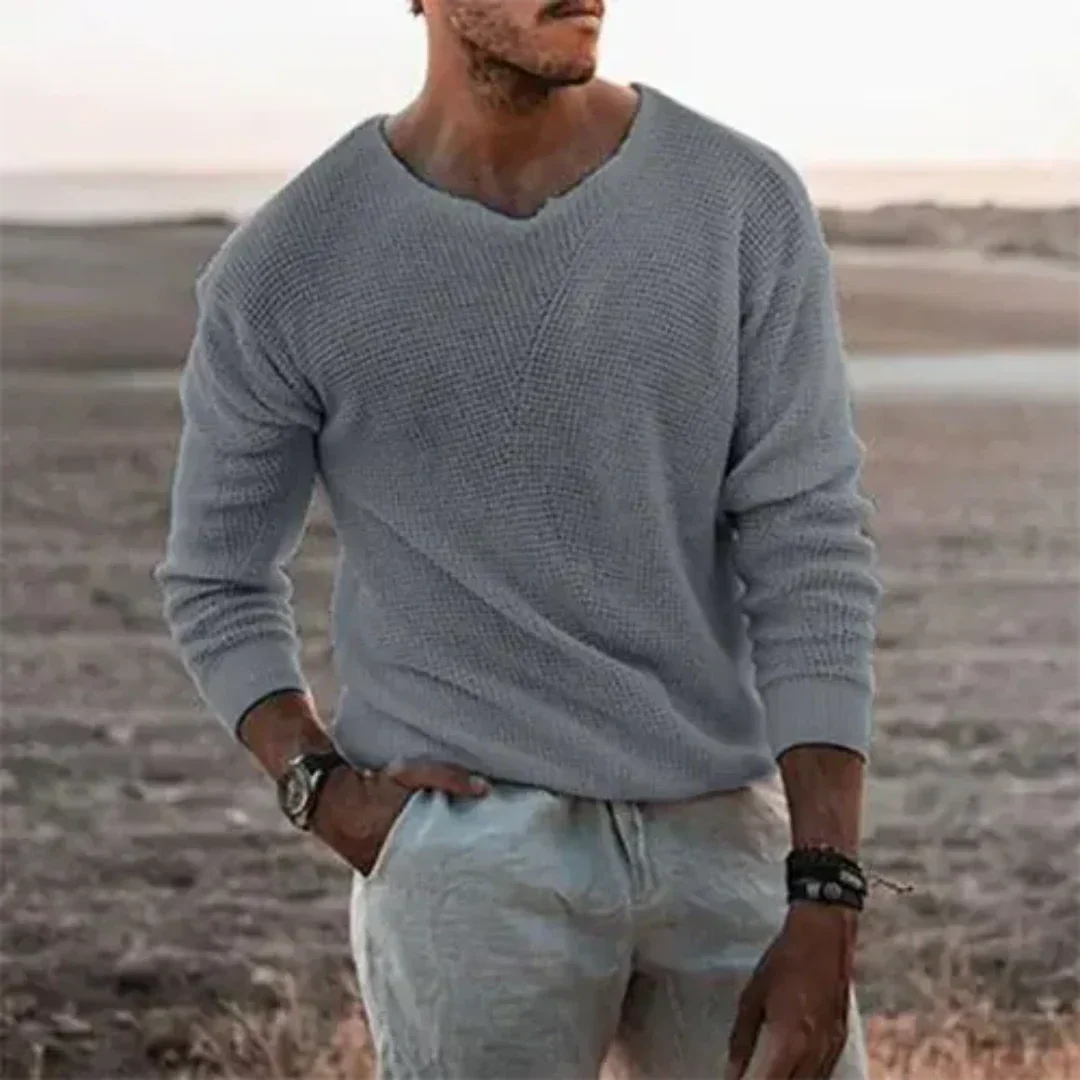 Casualowy Sweter Męski | Ciepły, Miękki Materiał