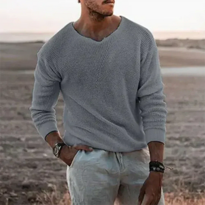 Casualowy Sweter Męski | Ciepły, Miękki Materiał