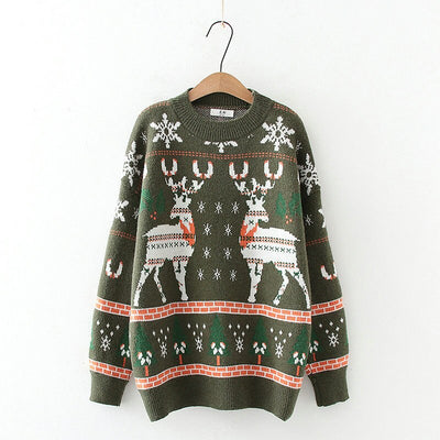 Sweter Świąteczny w Stylu Vintage – Przytulny Styl Sezonowy