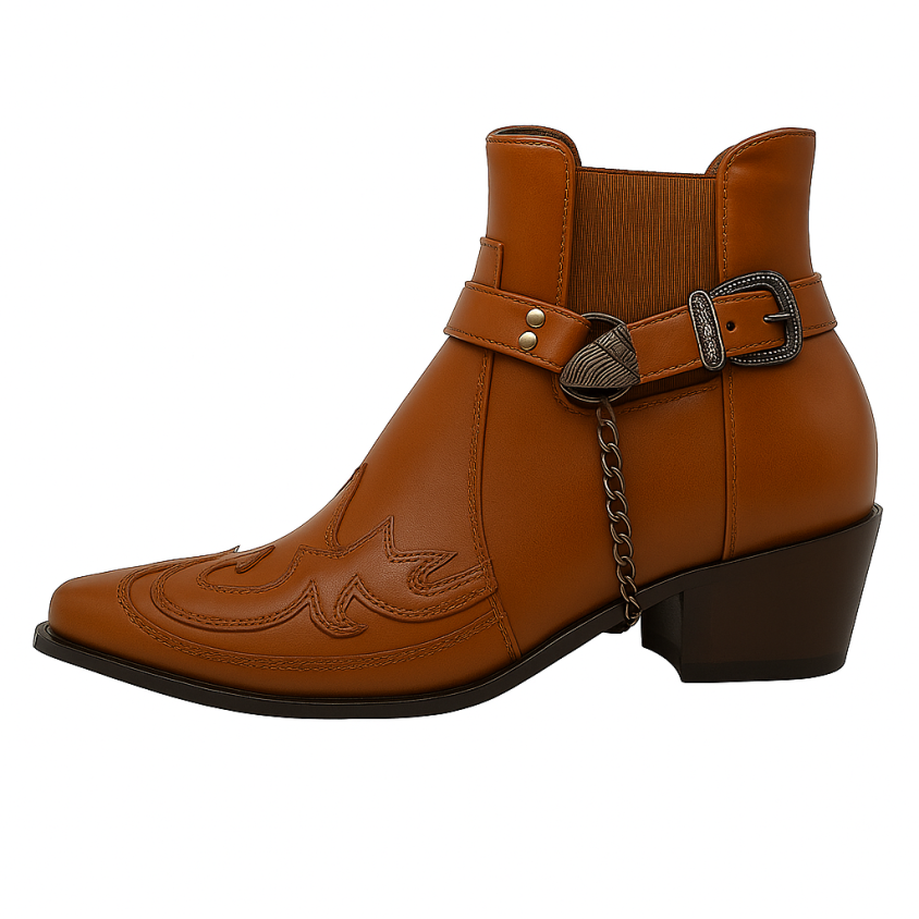 Wygodne Botki Kowbojskie | Ankle High